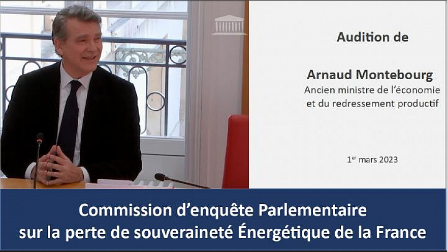 Audition d'Arnaud Montebourg ancien Ministre de l'économie et du redressement productif [1er mars 2023] - Audition de la commission d'enquête parlementaire
